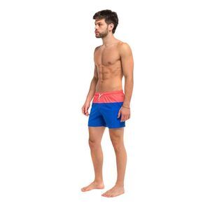 Bermies Men's Classic Liner Swim Shorts Trunks in Malibu Blue/Orange Size XL NWT